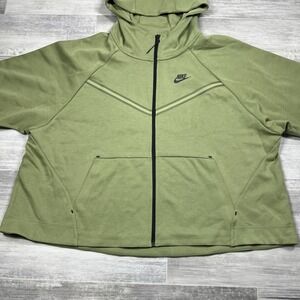 Nike NSW Tech Fleece Windrunner Hoodie Women's Plus Size Sz 3X  Green DA2044-334